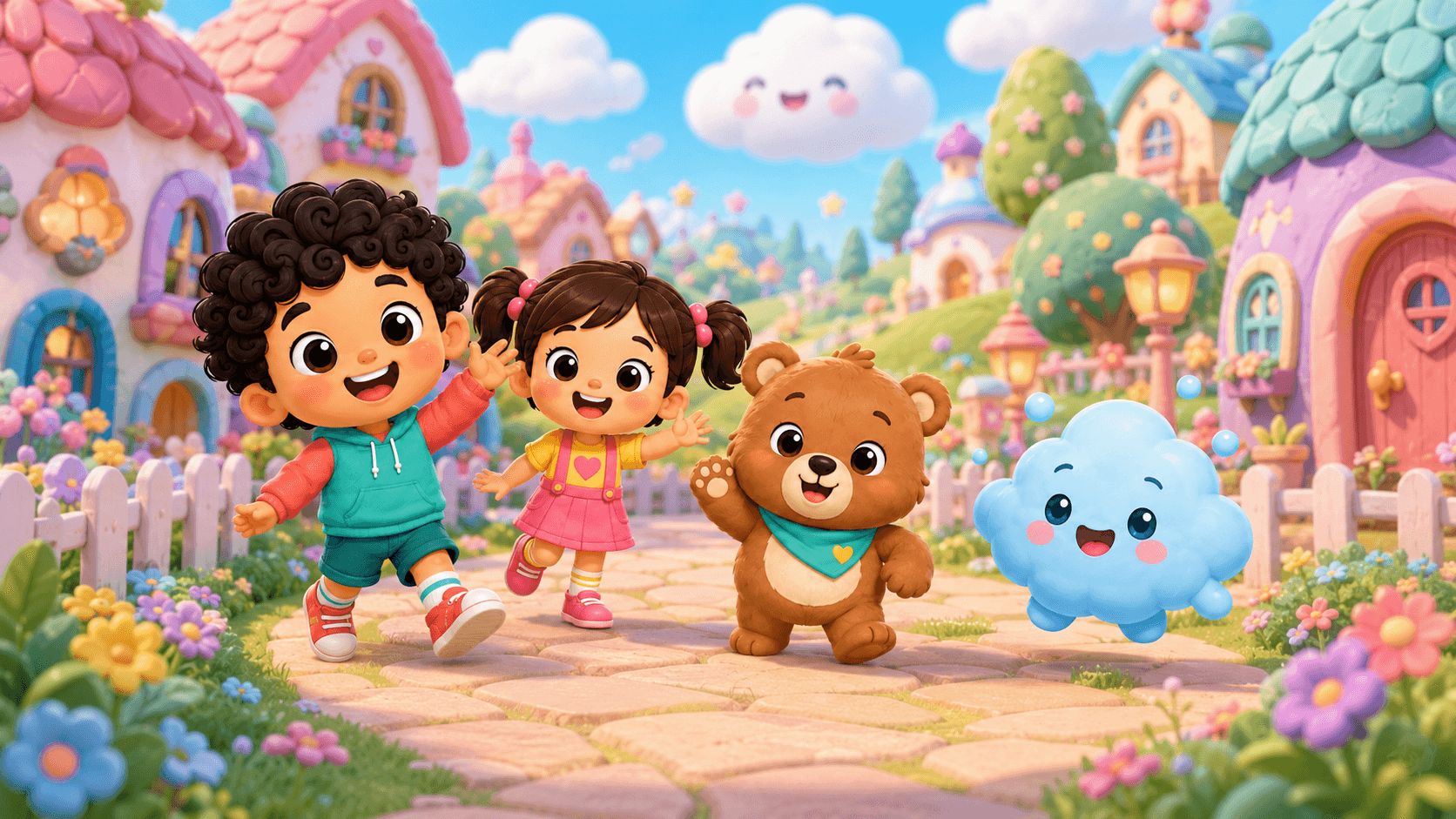 Cozy Storybook Village in the Coco Kind Kids universe