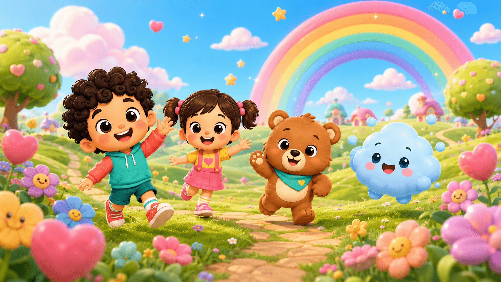 Rainbow Meadow in the Coco Kind Kids universe
